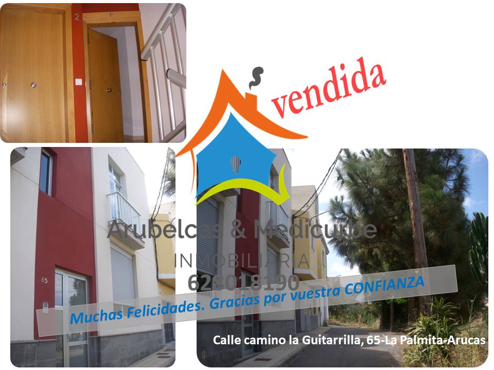 VENDIDO 114.500€ Piso con garaje, trastero, lavadero  LA PALMITA- SANTIDAD -ARUCAS
